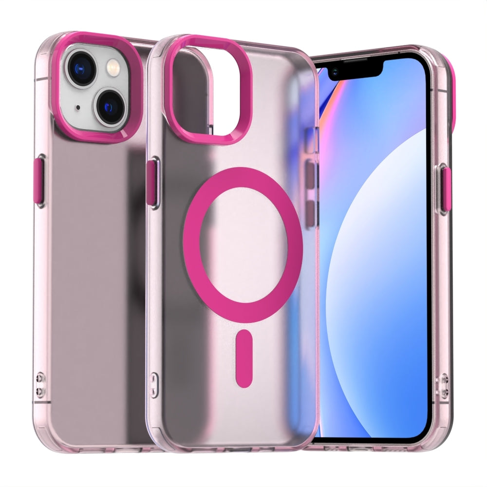 iPhone 14 Durable MagSafe Phone Case - Hybrid TPU & PC Design, Lightweight & Stylish, Candy Colour, Wireless Charging Friendly