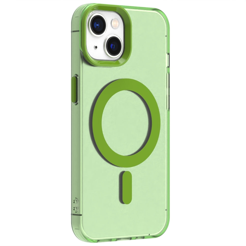 iPhone 14 Durable MagSafe Phone Case - Hybrid TPU & PC Design, Lightweight & Stylish, Candy Colour, Wireless Charging Friendly