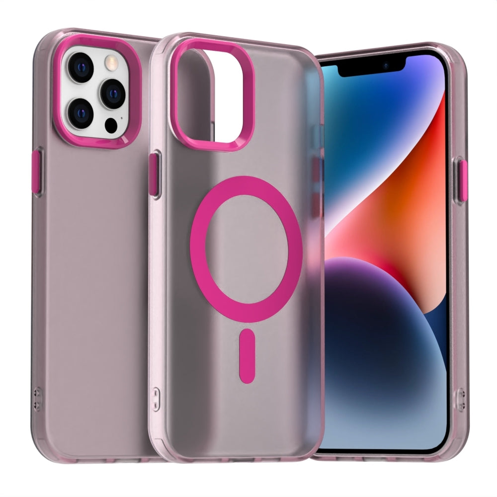 iPhone 12 Pro Max Durable MagSafe Phone Case - Hybrid TPU & PC Design, Lightweight & Stylish, Candy Colour, Wireless Charging Friendly