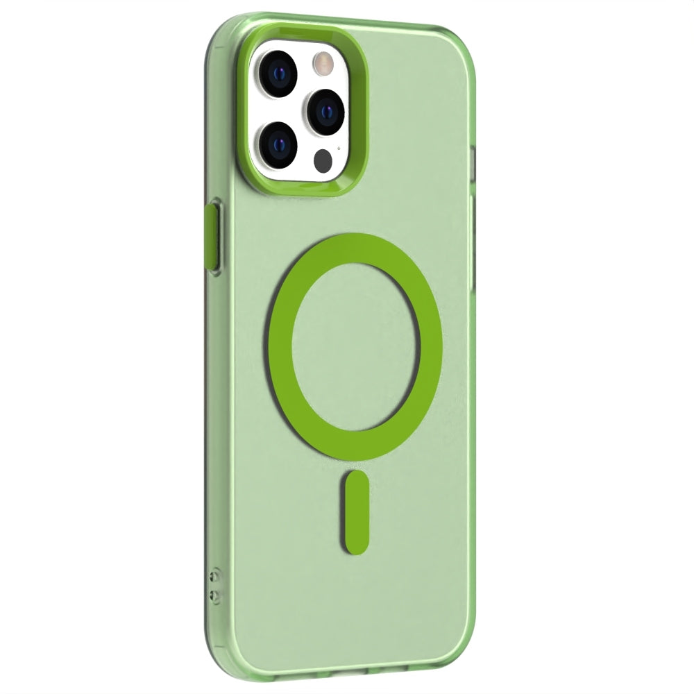 iPhone 12 Pro Max Durable MagSafe Phone Case - Hybrid TPU & PC Design, Lightweight & Stylish, Candy Colour, Wireless Charging Friendly