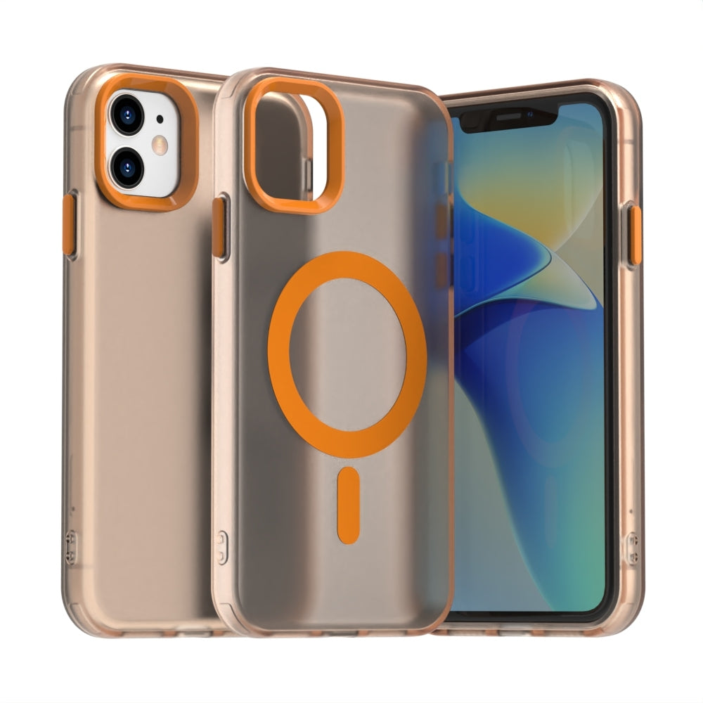 iPhone 11 Durable MagSafe Phone Case - Hybrid TPU & PC Design, Lightweight & Stylish, Candy Colour, Wireless Charging Friendly