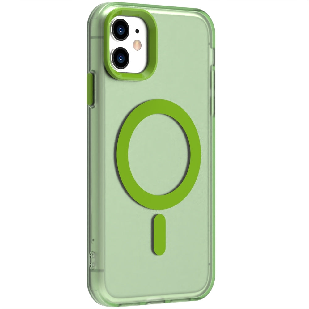 iPhone 11 Durable MagSafe Phone Case - Hybrid TPU & PC Design, Lightweight & Stylish, Candy Colour, Wireless Charging Friendly