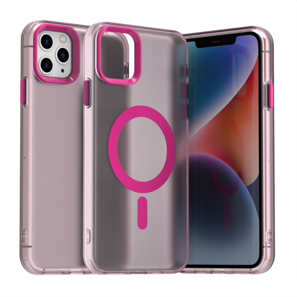 iPhone 11 Pro Durable MagSafe Phone Case - Hybrid TPU & PC Design, Lightweight & Stylish, Candy Colour, Wireless Charging Friendly