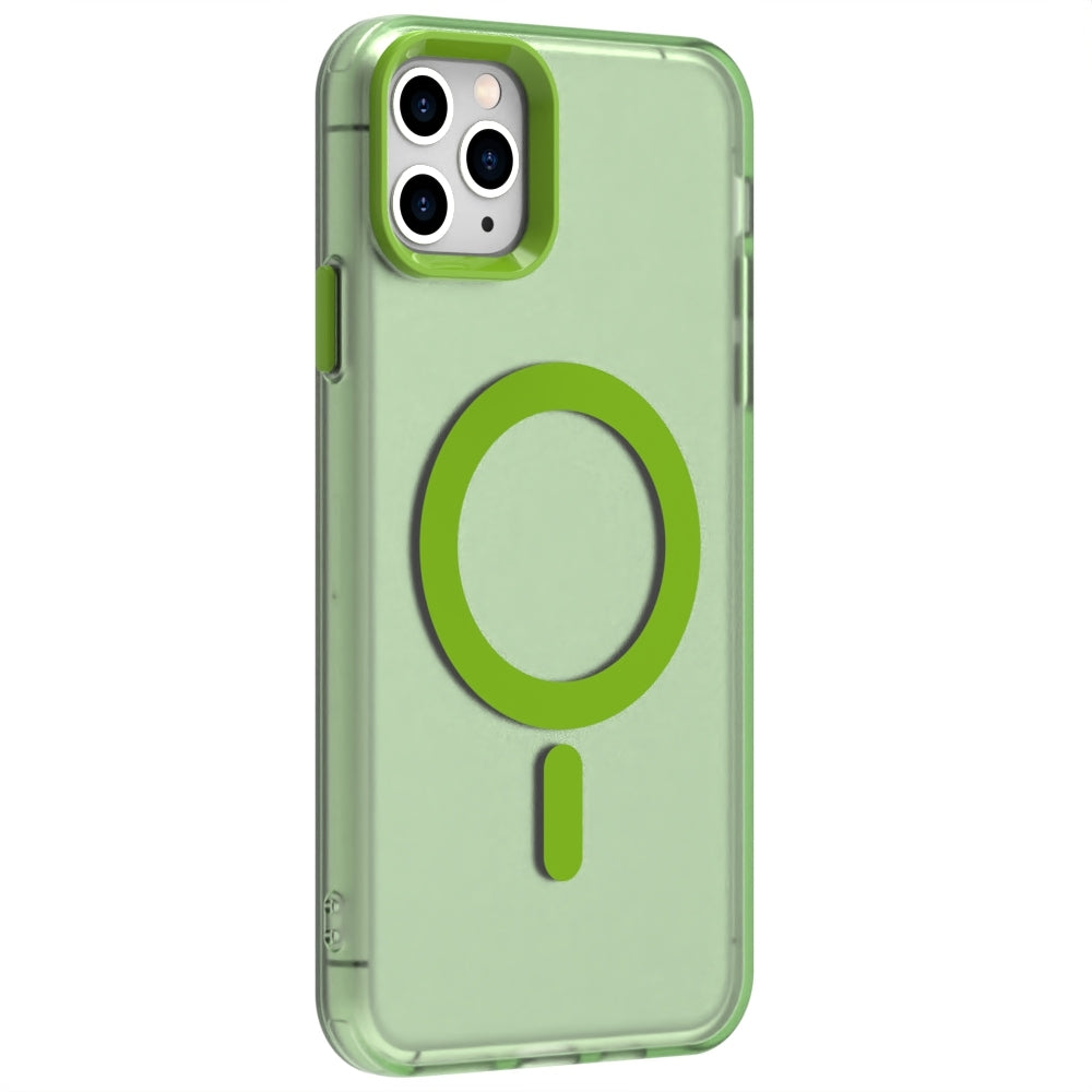 iPhone 11 Pro Durable MagSafe Phone Case - Hybrid TPU & PC Design, Lightweight & Stylish, Candy Colour, Wireless Charging Friendly