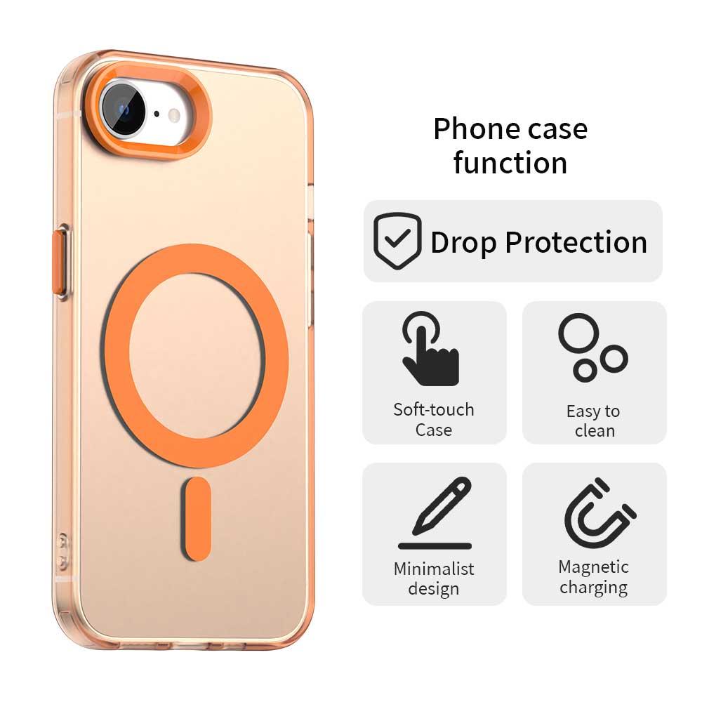 iPhone 16e Durable MagSafe Phone Case - Hybrid TPU & PC Design, Lightweight & Stylish, Candy Colour, Wireless Charging Friendly