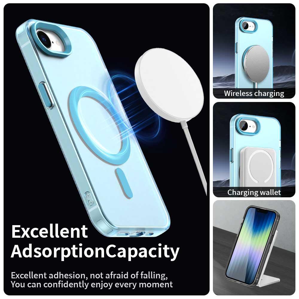iPhone 16e Durable MagSafe Phone Case - Hybrid TPU & PC Design, Lightweight & Stylish, Candy Colour, Wireless Charging Friendly
