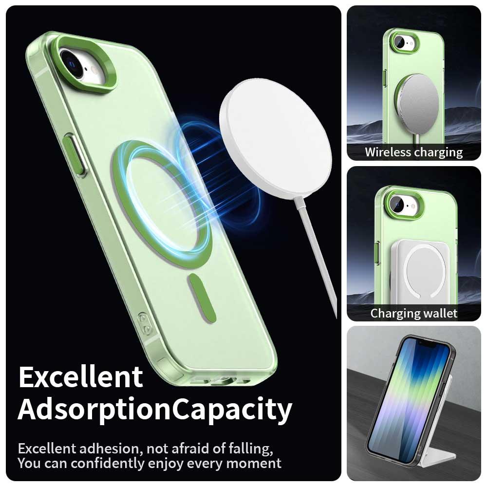 iPhone 16e Durable MagSafe Phone Case - Hybrid TPU & PC Design, Lightweight & Stylish, Candy Colour, Wireless Charging Friendly