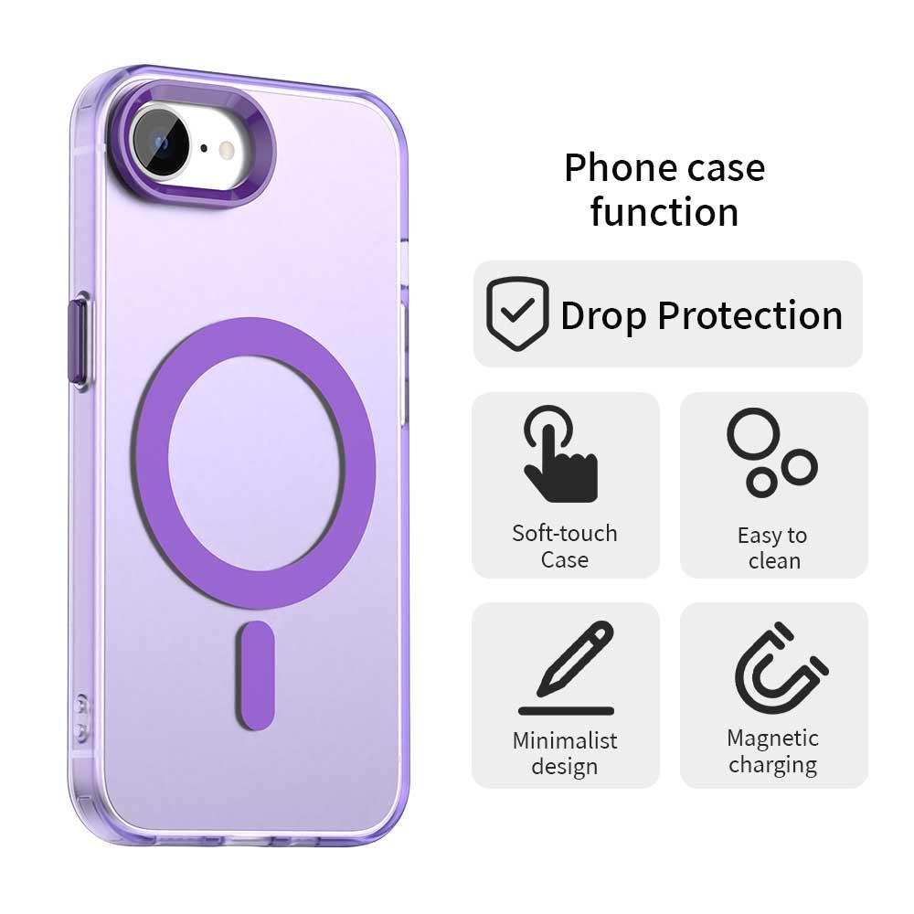 iPhone 16e Durable MagSafe Phone Case - Hybrid TPU & PC Design, Lightweight & Stylish, Candy Colour, Wireless Charging Friendly