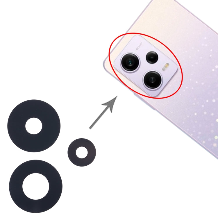 Xiaomi Redmi Note 13 Pro+ Replacement Back Camera Lens - 10 Pack, Perfect Fit for Repair
