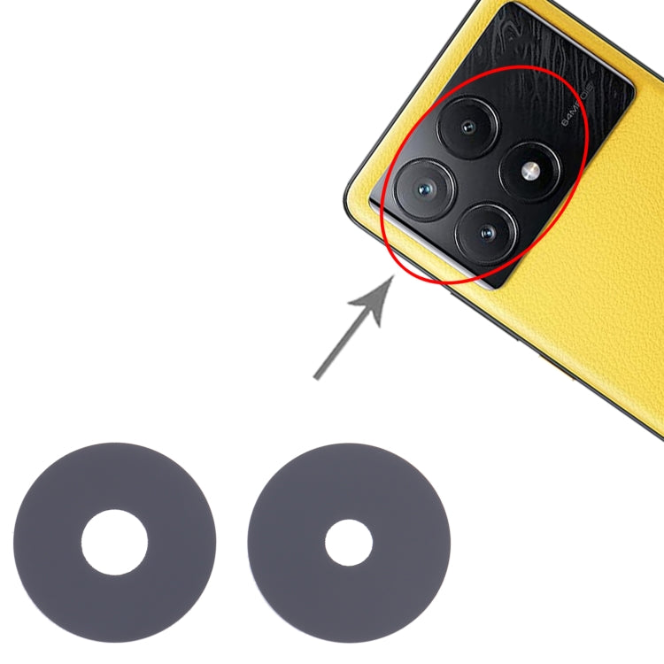Xiaomi Poco X6 Pro - 10pcs Replacement Back Camera Lens, Compatible, Quality Checked, Easy Install