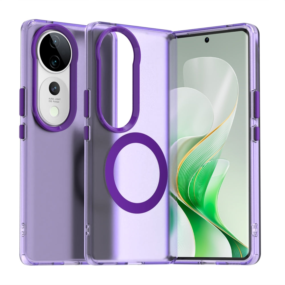 vivo S19 Durable MagSafe Phone Case - Hybrid TPU & PC Design, Lightweight & Stylish, Candy Colour, Wireless Charging Friendly