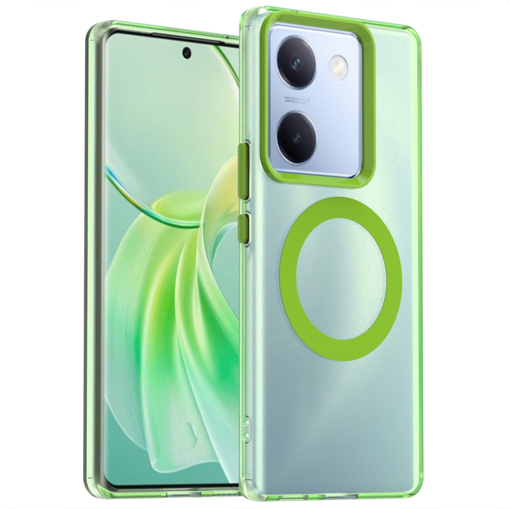 For vivo Y200 Pro Durable MagSafe Phone Case - Hybrid TPU & PC Design, Lightweight & Stylish, Candy Colour, Wireless Charging Friendly