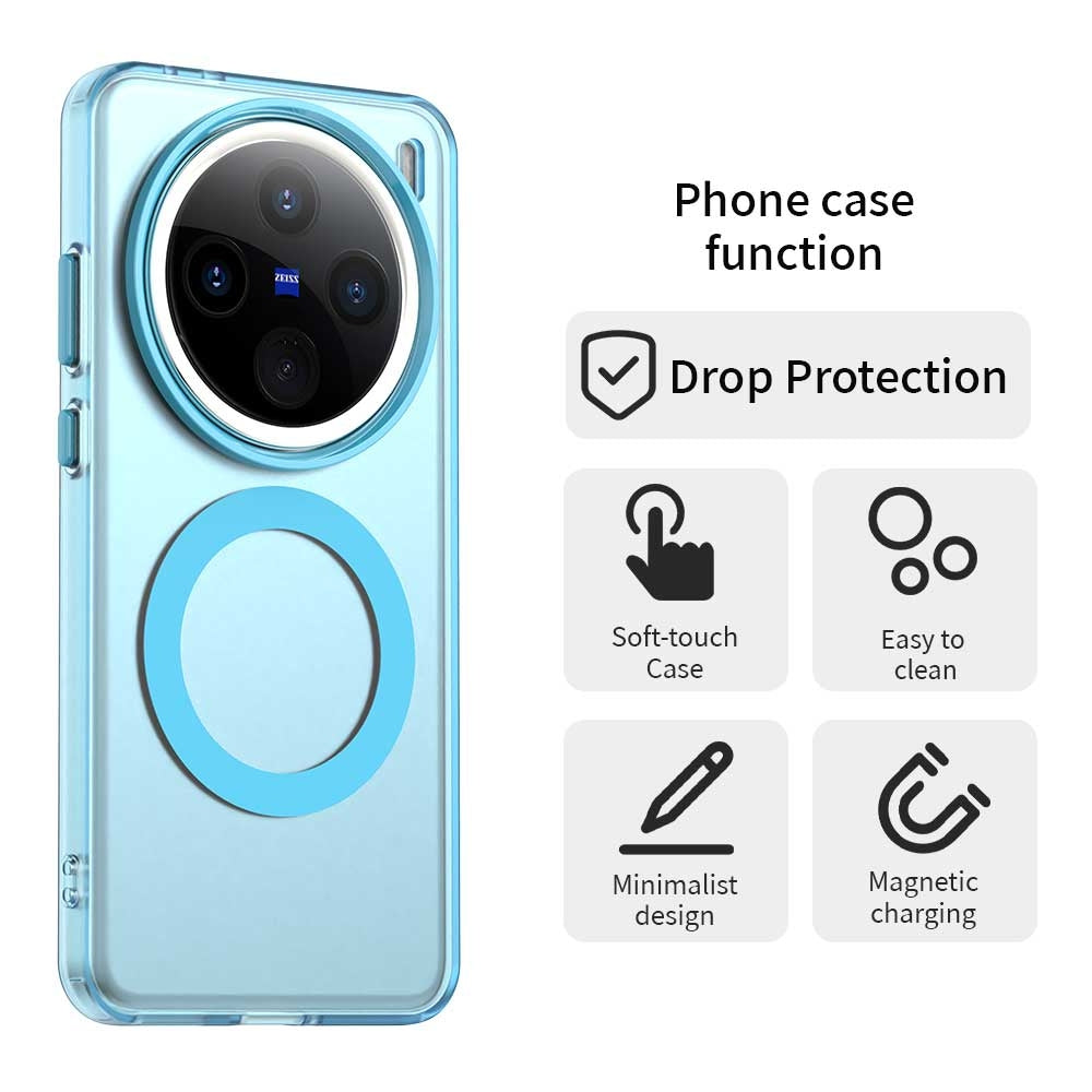 vivo X200 Durable MagSafe Phone Case - Hybrid TPU & PC Design, Lightweight & Stylish, Candy Colour, Wireless Charging Friendly