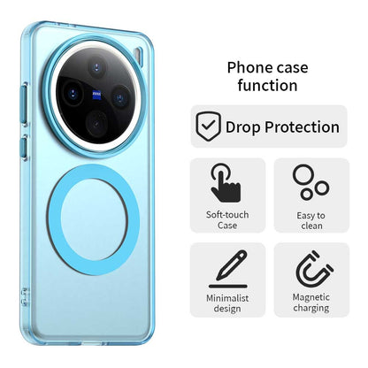 vivo X200 Durable MagSafe Phone Case - Hybrid TPU & PC Design, Lightweight & Stylish, Candy Colour, Wireless Charging Friendly