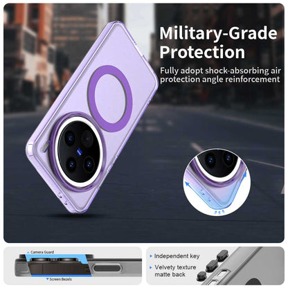 vivo X200 Durable MagSafe Phone Case - Hybrid TPU & PC Design, Lightweight & Stylish, Candy Colour, Wireless Charging Friendly