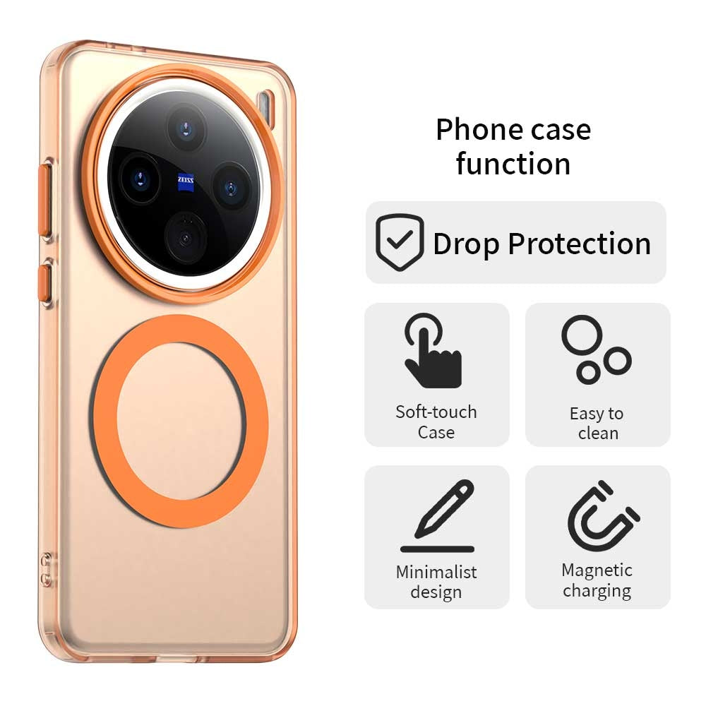 vivo X200 Pro Durable MagSafe Phone Case - Hybrid TPU & PC Design, Lightweight & Stylish, Candy Colour, Wireless Charging Friendly