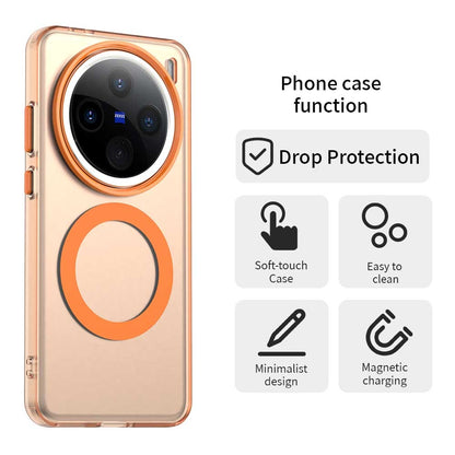 vivo X200 Pro Durable MagSafe Phone Case - Hybrid TPU & PC Design, Lightweight & Stylish, Candy Colour, Wireless Charging Friendly