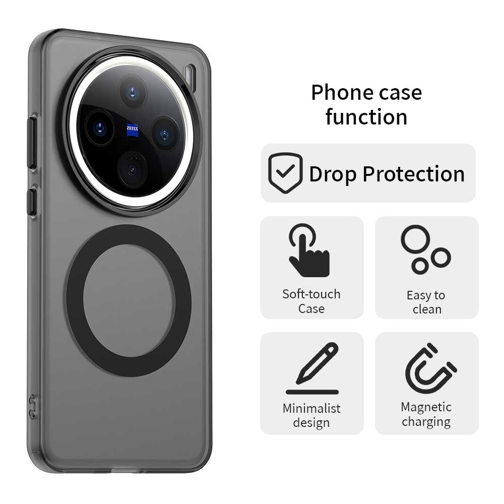 vivo X200 Pro Durable MagSafe Phone Case - Hybrid TPU & PC Design, Lightweight & Stylish, Candy Colour, Wireless Charging Friendly