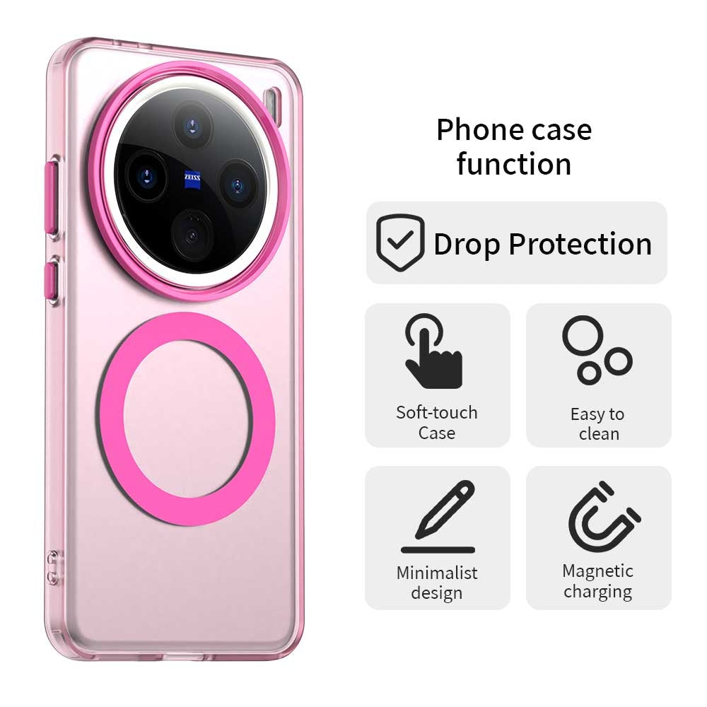 vivo X200 Pro Durable MagSafe Phone Case - Hybrid TPU & PC Design, Lightweight & Stylish, Candy Colour, Wireless Charging Friendly