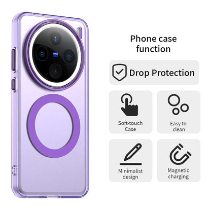 vivo X200 Pro Durable MagSafe Phone Case - Hybrid TPU & PC Design, Lightweight & Stylish, Candy Colour, Wireless Charging Friendly