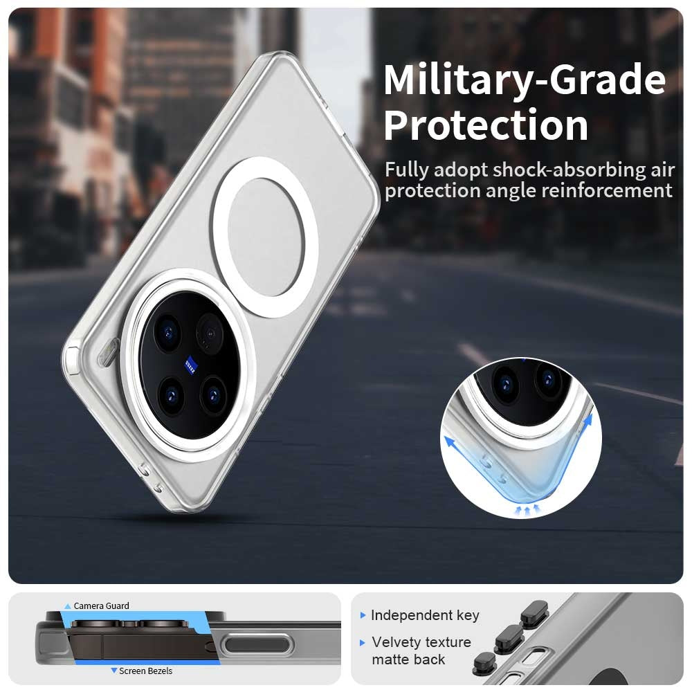 vivo X200 Pro mini Durable MagSafe Phone Case - Hybrid TPU & PC Design, Lightweight & Stylish, Candy Colour, Wireless Charging Friendly