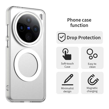 vivo X200 Pro mini Durable MagSafe Phone Case - Hybrid TPU & PC Design, Lightweight & Stylish, Candy Colour, Wireless Charging Friendly