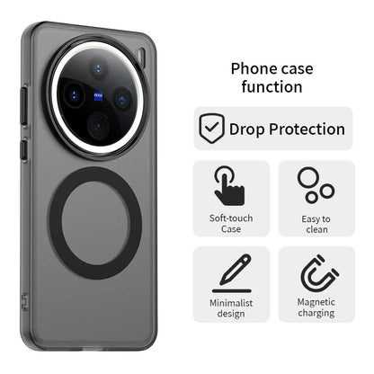 vivo X200 Pro mini Durable MagSafe Phone Case - Hybrid TPU & PC Design, Lightweight & Stylish, Candy Colour, Wireless Charging Friendly