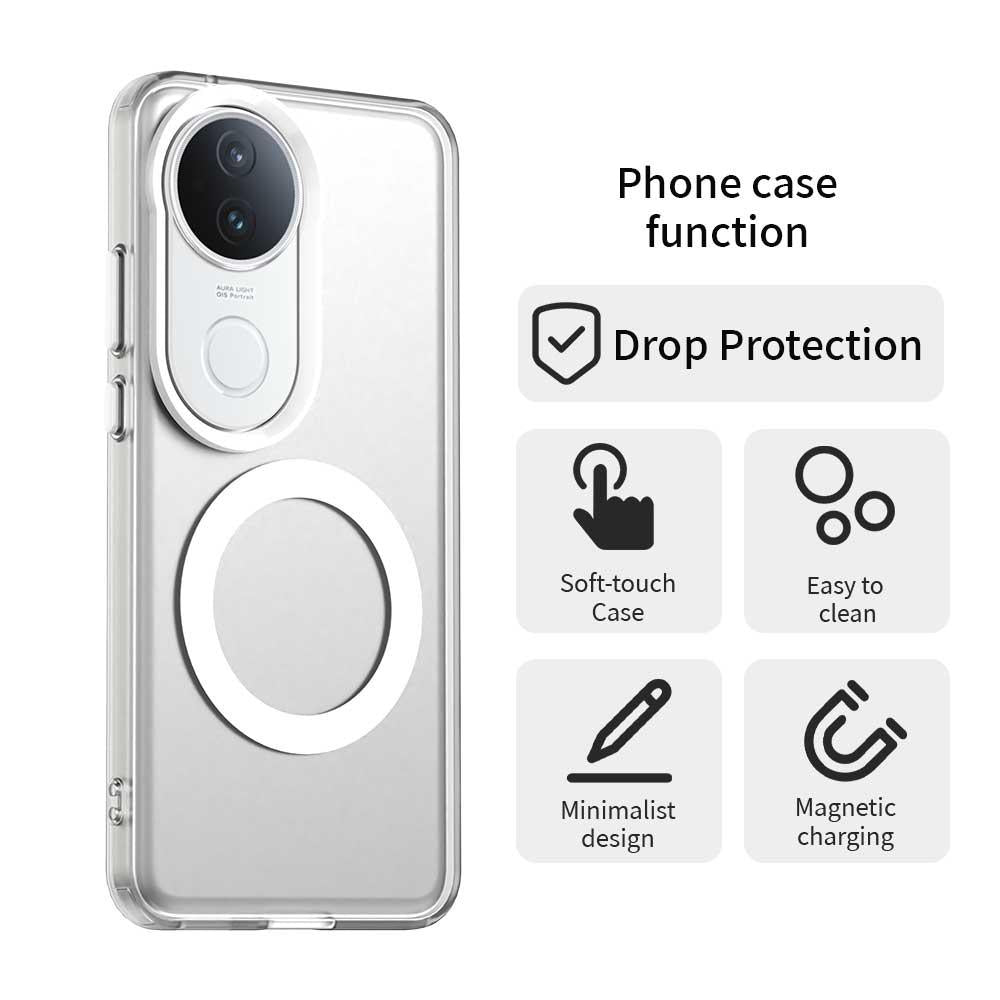 vivo S20 5G Durable MagSafe Phone Case - Hybrid TPU & PC Design, Lightweight & Stylish, Candy Colour, Wireless Charging Friendly