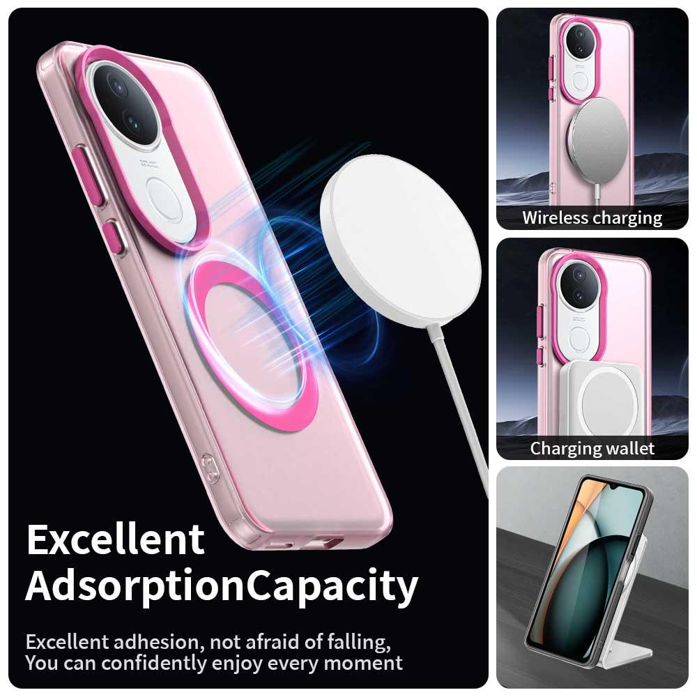 vivo S20 5G Durable MagSafe Phone Case - Hybrid TPU & PC Design, Lightweight & Stylish, Candy Colour, Wireless Charging Friendly