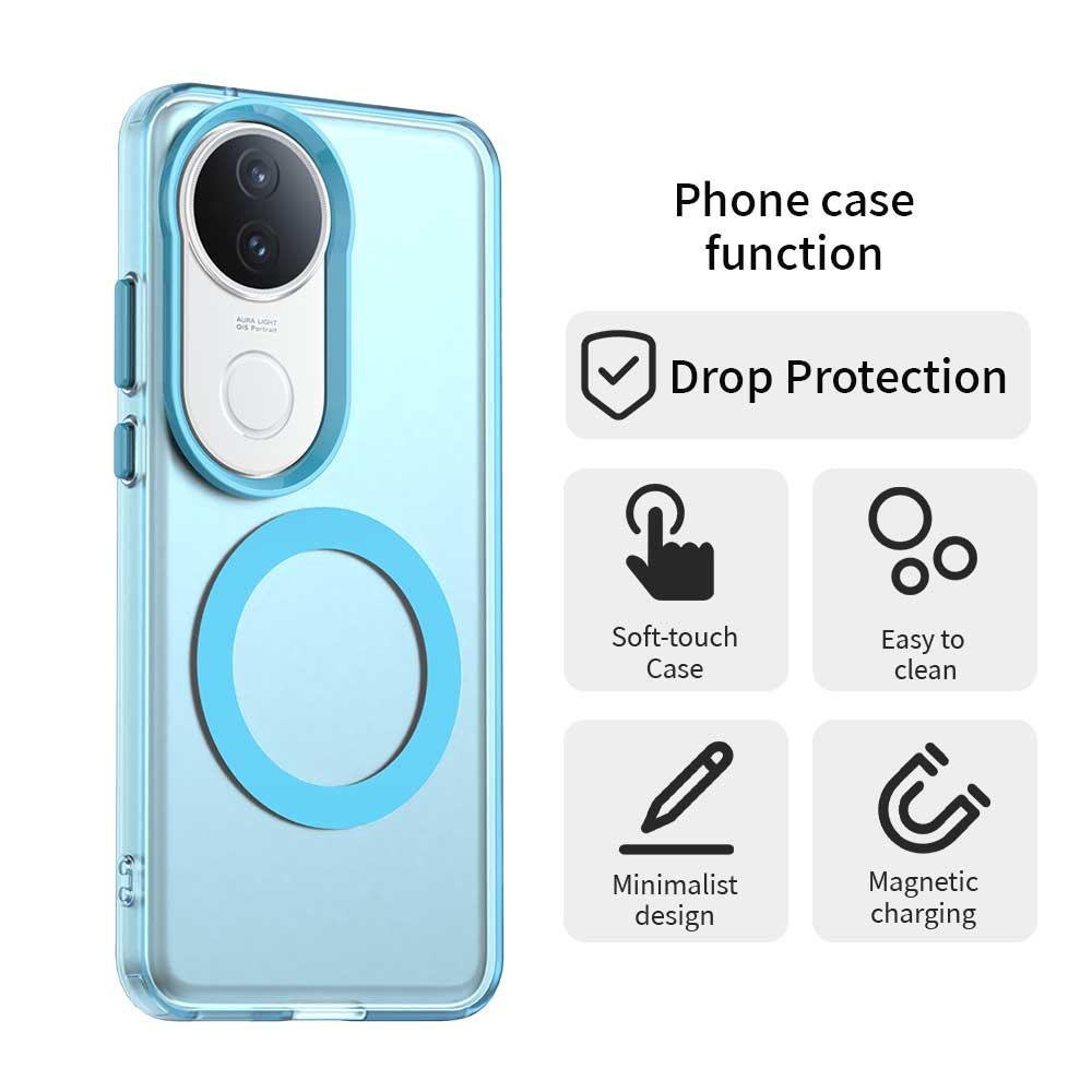 vivo S20 5G Durable MagSafe Phone Case - Hybrid TPU & PC Design, Lightweight & Stylish, Candy Colour, Wireless Charging Friendly