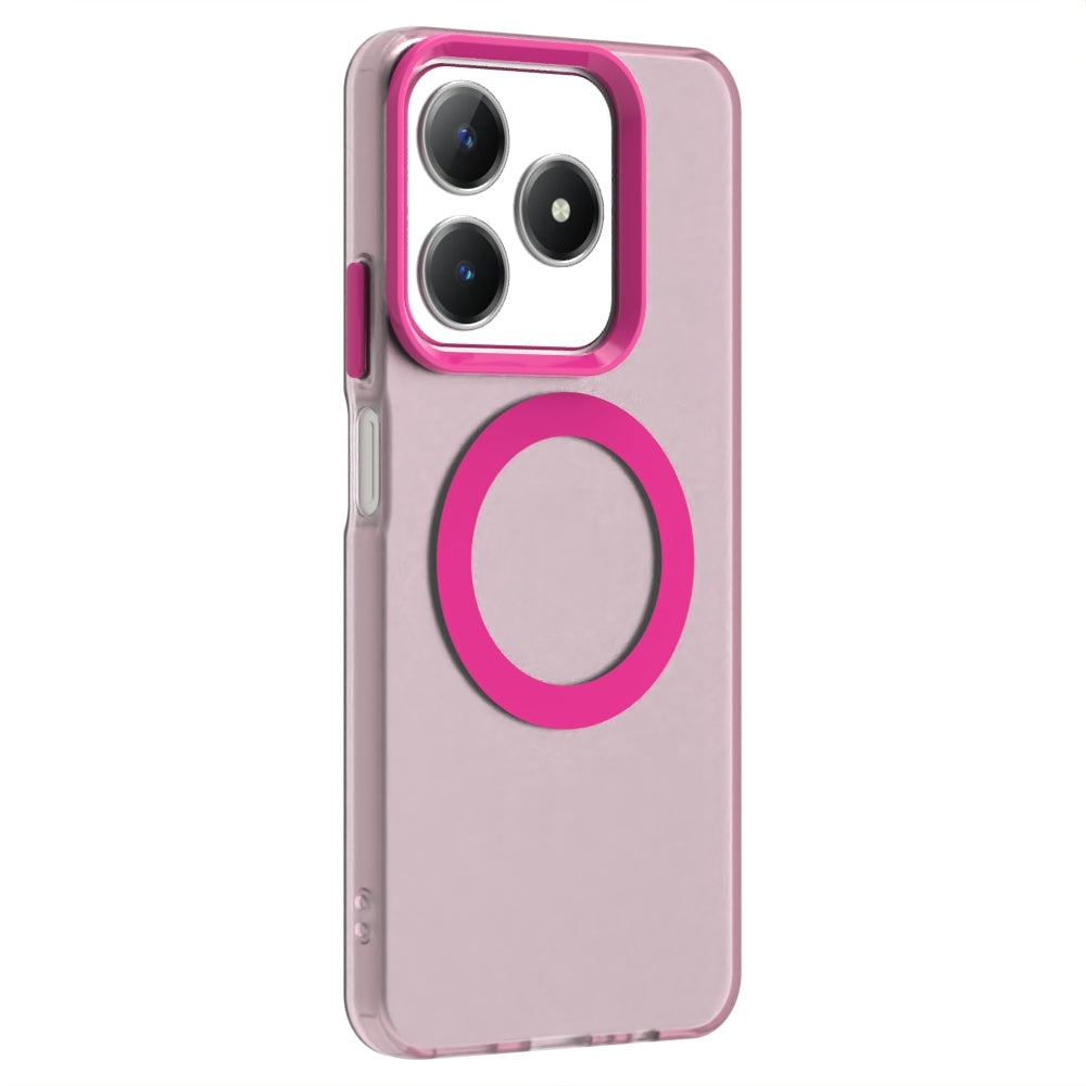 Realme C61 Durable MagSafe Phone Case - Hybrid TPU & PC Design, Lightweight & Stylish, Candy Colour, Wireless Charging Friendly