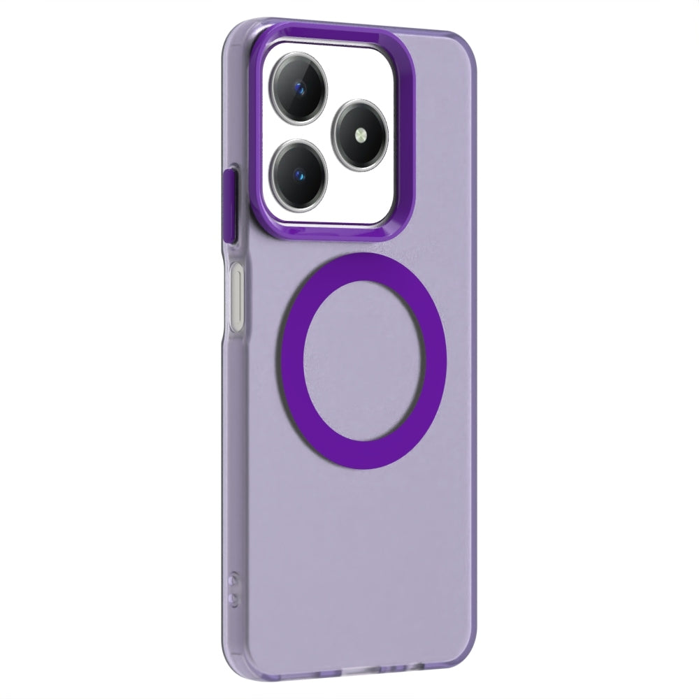 Realme C61 Durable MagSafe Phone Case - Hybrid TPU & PC Design, Lightweight & Stylish, Candy Colour, Wireless Charging Friendly