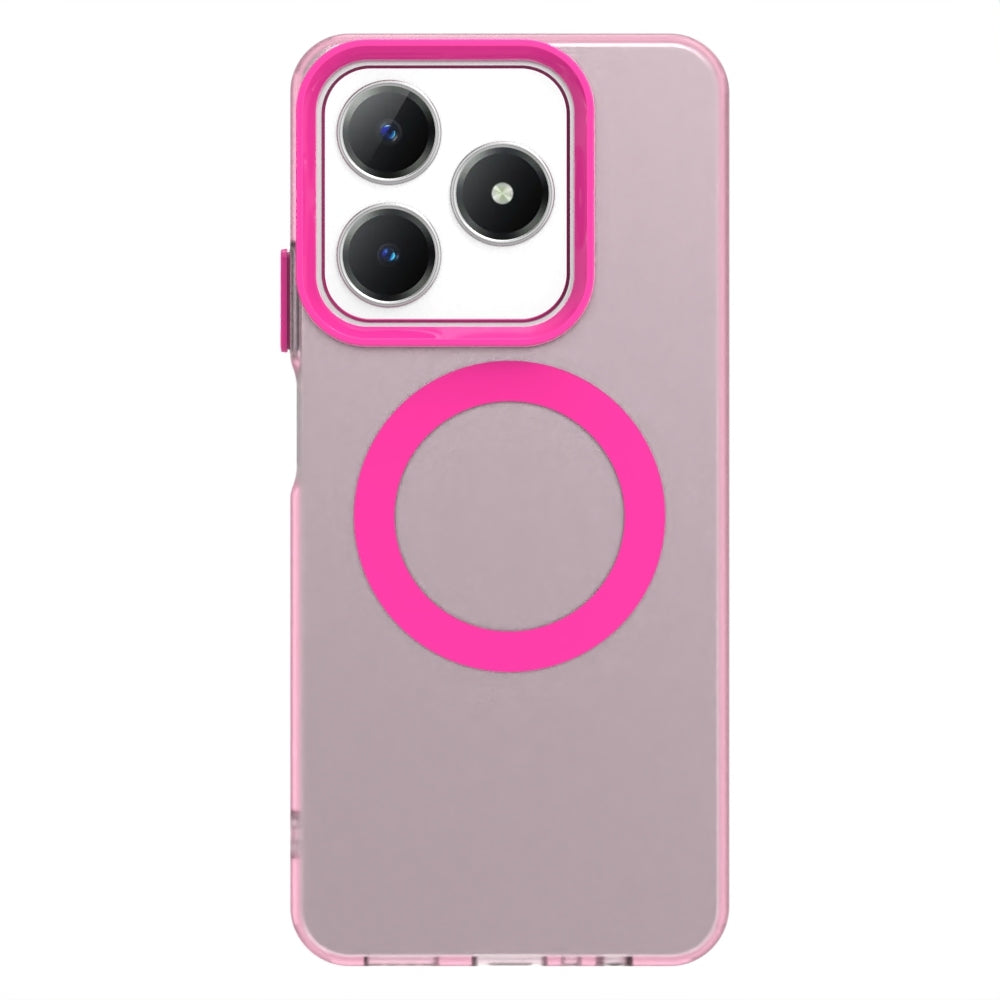 Realme C63 Durable MagSafe Phone Case - Hybrid TPU & PC Design, Lightweight & Stylish, Candy Colour, Wireless Charging Friendly