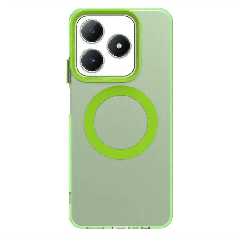 Realme C63 Durable MagSafe Phone Case - Hybrid TPU & PC Design, Lightweight & Stylish, Candy Colour, Wireless Charging Friendly