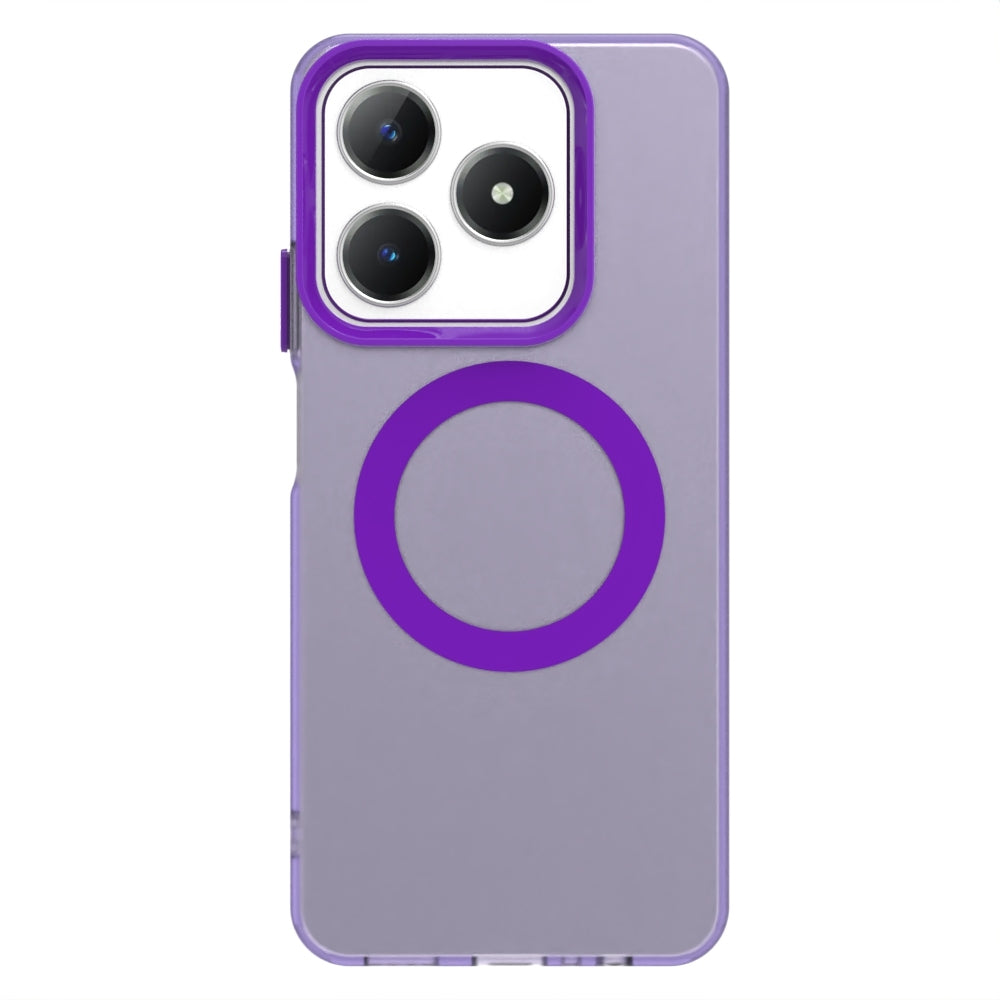 Realme Narzo N63 Durable MagSafe Phone Case - Hybrid TPU & PC Design, Lightweight & Stylish, Candy Colour, Wireless Charging Friendly