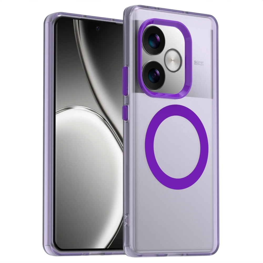 Realme GT 6T Durable MagSafe Phone Case - Hybrid TPU & PC Design, Lightweight & Stylish, Candy Colour, Wireless Charging Friendly