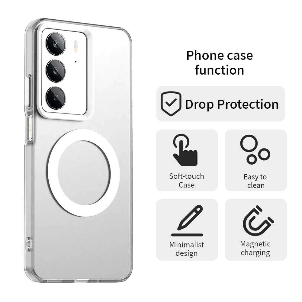 Realme C75 Durable MagSafe Phone Case - Hybrid TPU & PC Design, Lightweight & Stylish, Candy Colour, Wireless Charging Friendly