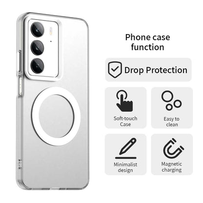 Realme C75 Durable MagSafe Phone Case - Hybrid TPU & PC Design, Lightweight & Stylish, Candy Colour, Wireless Charging Friendly