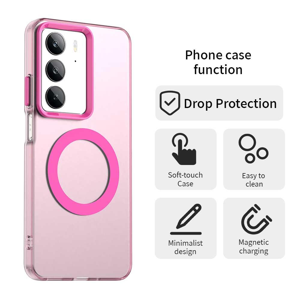 Realme C75 Durable MagSafe Phone Case - Hybrid TPU & PC Design, Lightweight & Stylish, Candy Colour, Wireless Charging Friendly