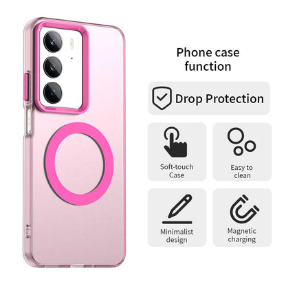 Realme C75 Durable MagSafe Phone Case - Hybrid TPU & PC Design, Lightweight & Stylish, Candy Colour, Wireless Charging Friendly