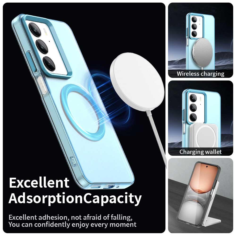 Realme C75 Durable MagSafe Phone Case - Hybrid TPU & PC Design, Lightweight & Stylish, Candy Colour, Wireless Charging Friendly