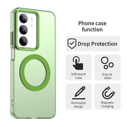 Realme C75 Durable MagSafe Phone Case - Hybrid TPU & PC Design, Lightweight & Stylish, Candy Colour, Wireless Charging Friendly