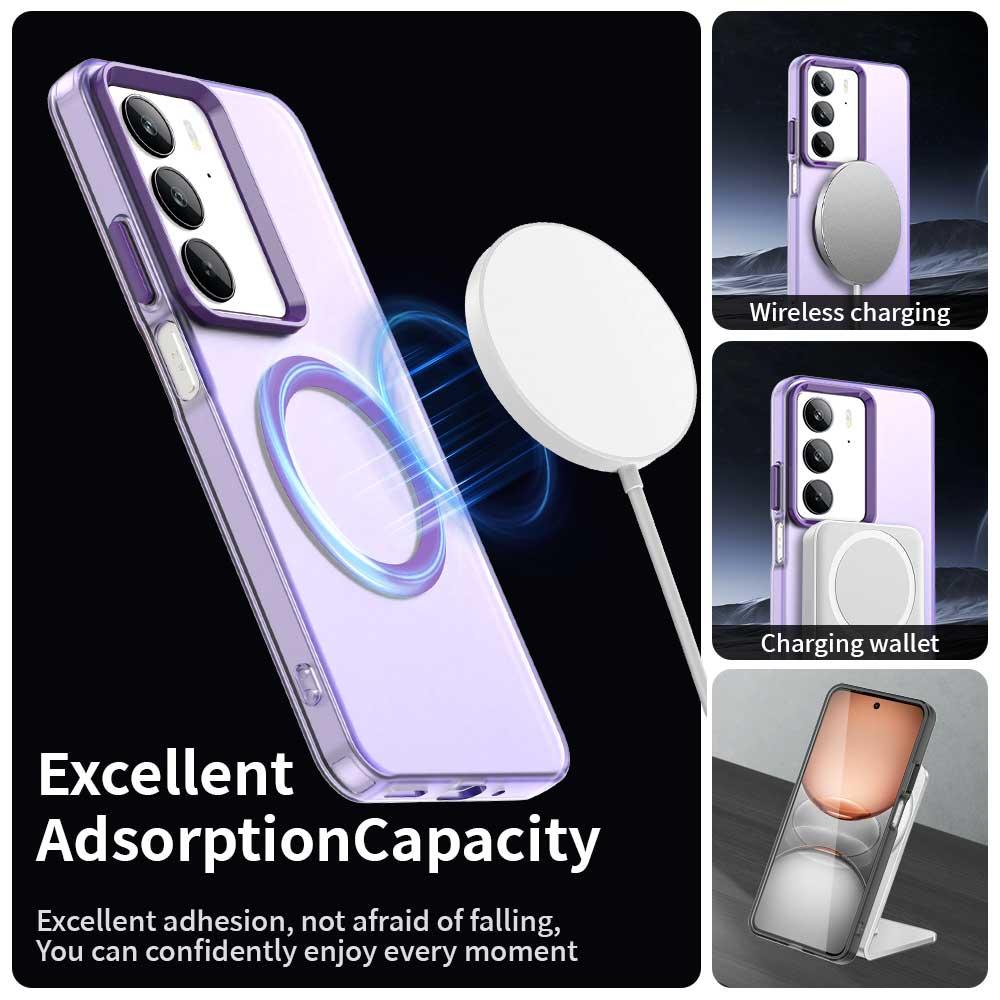 Realme C75 Durable MagSafe Phone Case - Hybrid TPU & PC Design, Lightweight & Stylish, Candy Colour, Wireless Charging Friendly