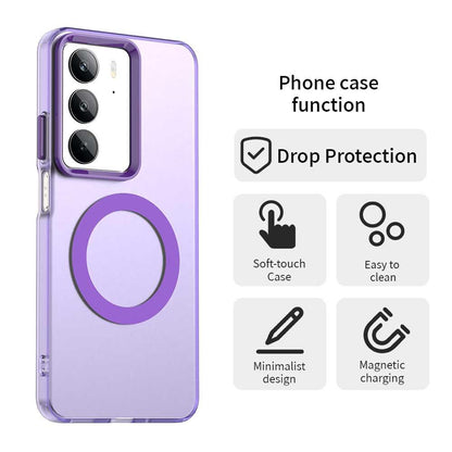 Realme C75 Durable MagSafe Phone Case - Hybrid TPU & PC Design, Lightweight & Stylish, Candy Colour, Wireless Charging Friendly
