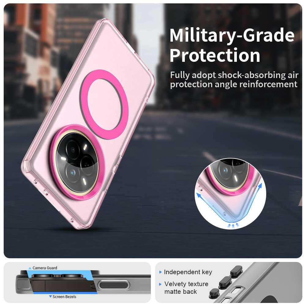 Realme 14 Pro 5G Durable MagSafe Phone Case - Hybrid TPU & PC Design, Lightweight & Stylish, Candy Colour, Wireless Charging Friendly