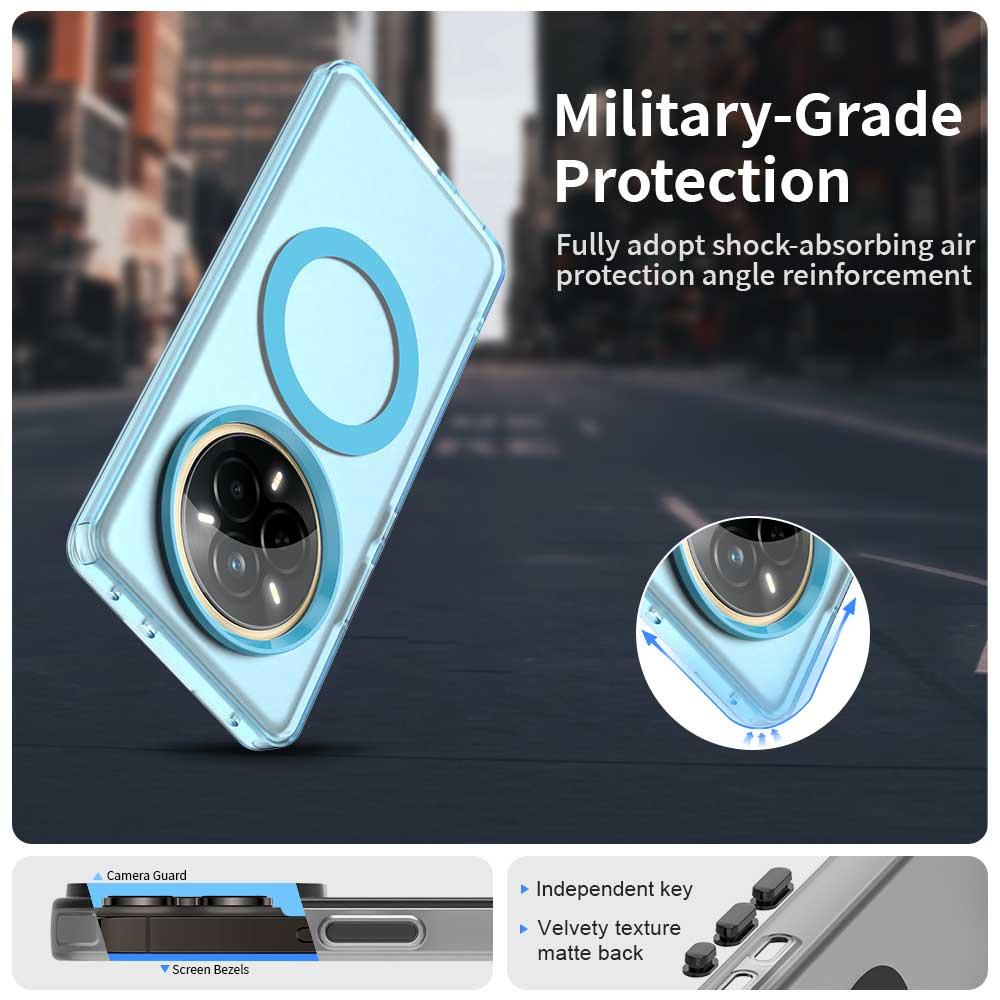 Realme 14 Pro 5G Durable MagSafe Phone Case - Hybrid TPU & PC Design, Lightweight & Stylish, Candy Colour, Wireless Charging Friendly