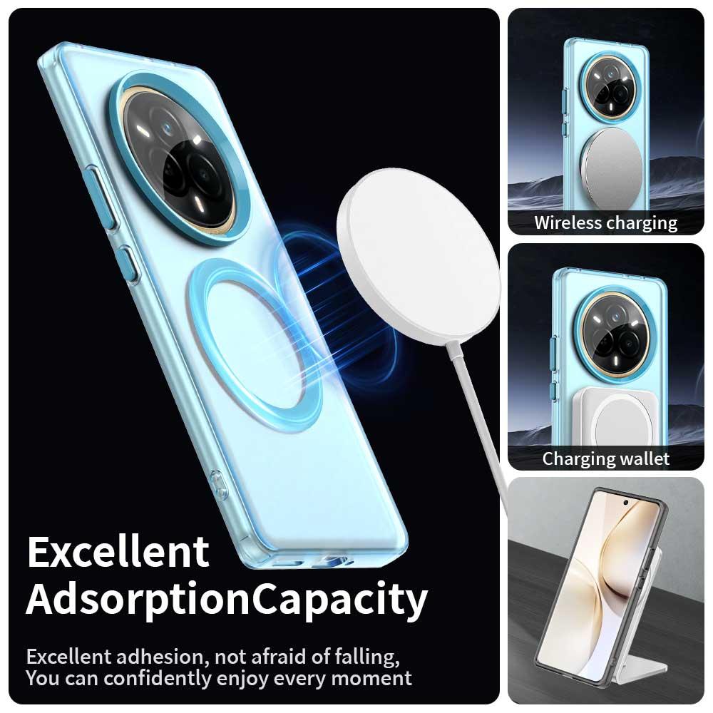 Realme 14 Pro 5G Durable MagSafe Phone Case - Hybrid TPU & PC Design, Lightweight & Stylish, Candy Colour, Wireless Charging Friendly