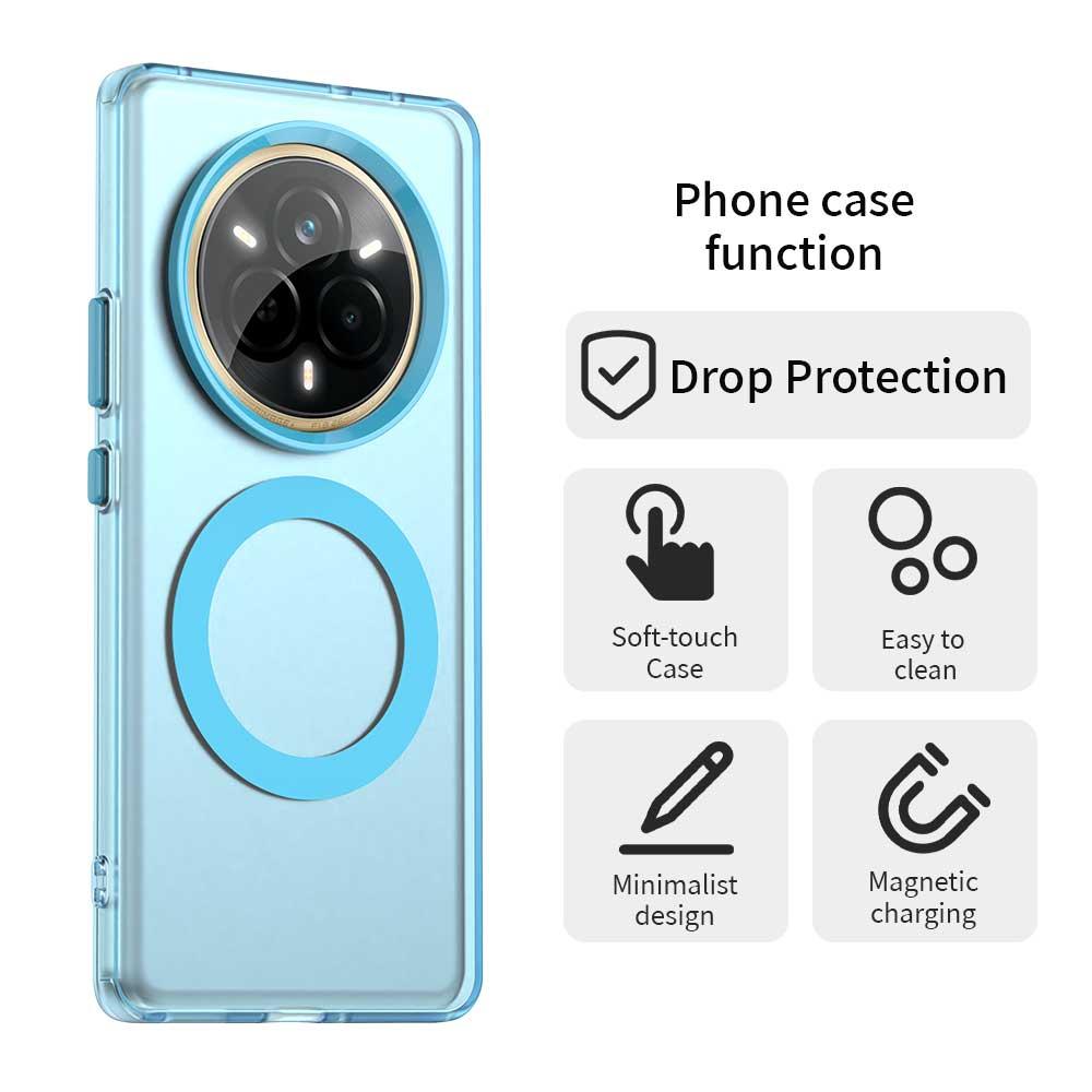 Realme 14 Pro 5G Durable MagSafe Phone Case - Hybrid TPU & PC Design, Lightweight & Stylish, Candy Colour, Wireless Charging Friendly