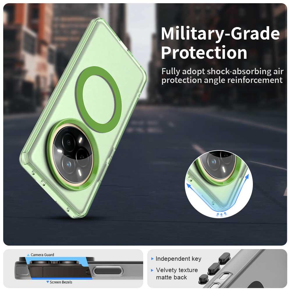 Realme 14 Pro 5G Durable MagSafe Phone Case - Hybrid TPU & PC Design, Lightweight & Stylish, Candy Colour, Wireless Charging Friendly