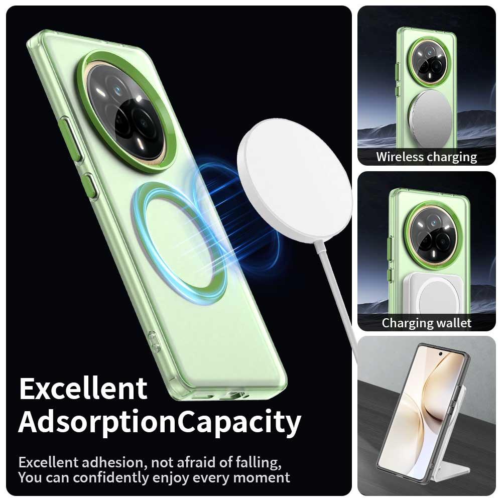 Realme 14 Pro 5G Durable MagSafe Phone Case - Hybrid TPU & PC Design, Lightweight & Stylish, Candy Colour, Wireless Charging Friendly